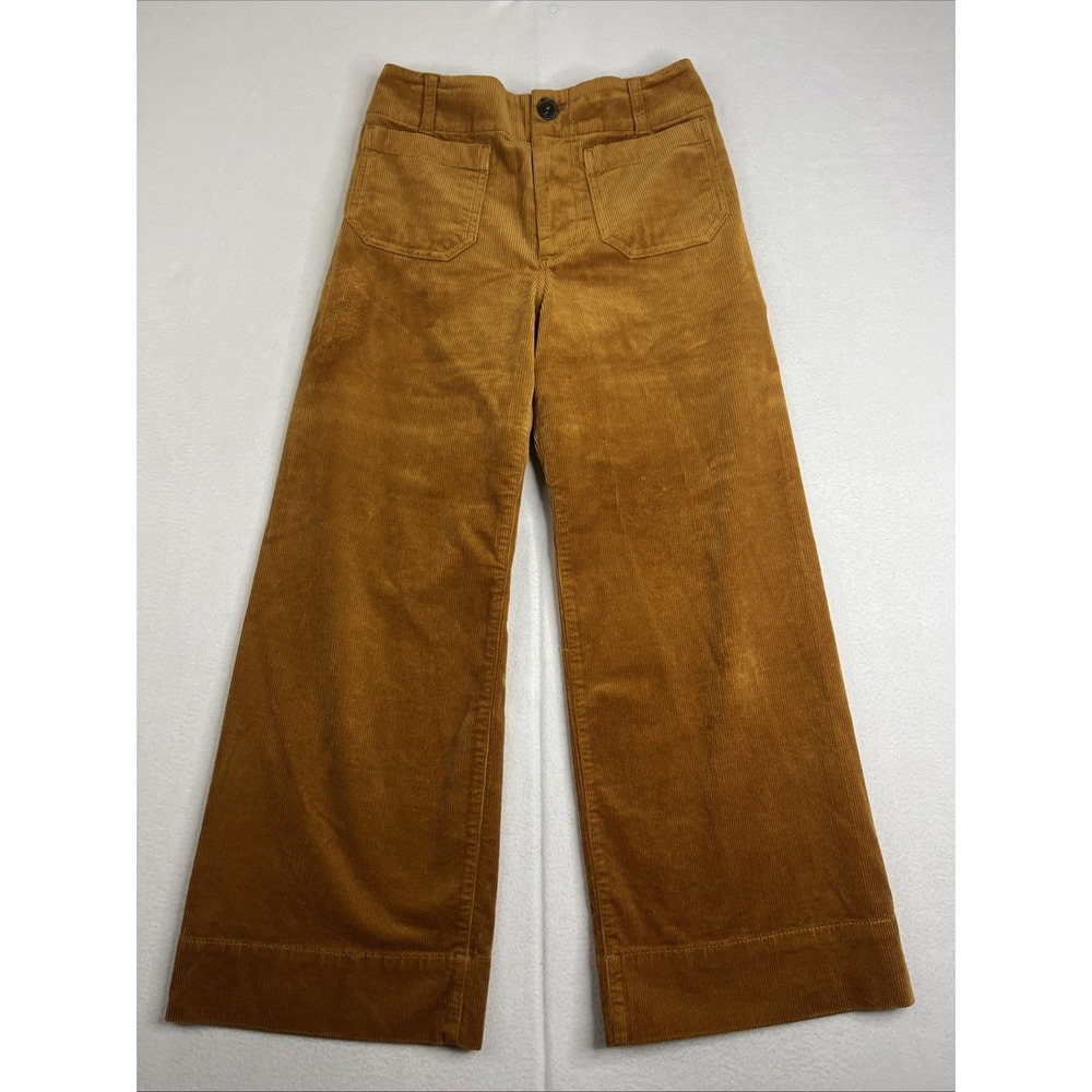 Maeve Wide Leg Pants in Brown